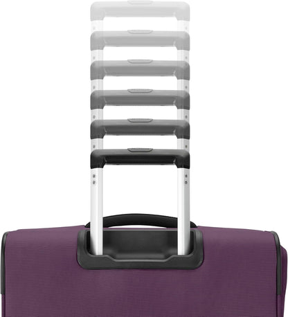 Carry-On Soft-Sided Expandable 21-Inch Element Suitcase: Airline Approved for Most Major Airlines, Durable, 360° Spinner Wheels, Adjustable Handle, 2 Front & Side Pocket- CAPTAINS BLUE