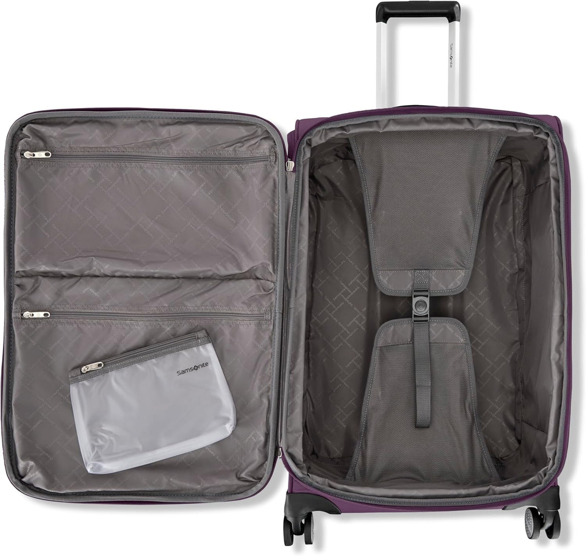 Carry-On Soft-Sided Expandable 21-Inch Element Suitcase: Airline Approved for Most Major Airlines, Durable, 360° Spinner Wheels, Adjustable Handle, 2 Front & Side Pocket- CAPTAINS BLUE