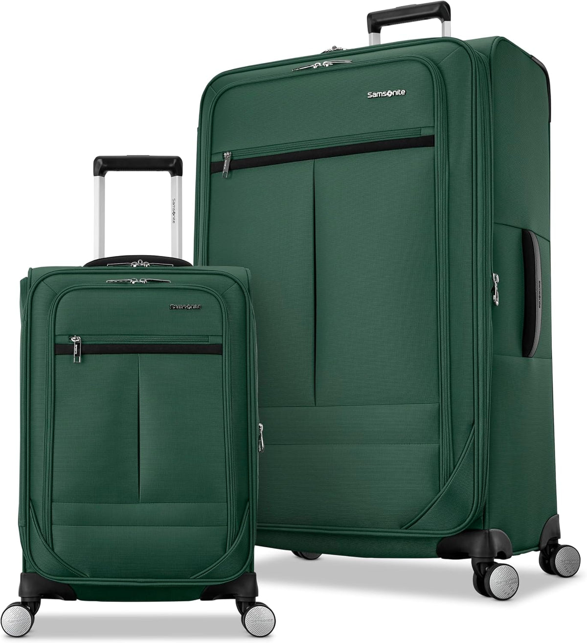 Carry-On Soft-Sided Expandable 21-Inch Element Suitcase: Airline Approved for Most Major Airlines, Durable, 360° Spinner Wheels, Adjustable Handle, 2 Front & Side Pocket- CAPTAINS BLUE