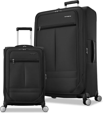 Carry-On Soft-Sided Expandable 21-Inch Element Suitcase: Airline Approved for Most Major Airlines, Durable, 360° Spinner Wheels, Adjustable Handle, 2 Front & Side Pocket- CAPTAINS BLUE