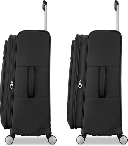 Carry-On Soft-Sided Expandable 21-Inch Element Suitcase: Airline Approved for Most Major Airlines, Durable, 360° Spinner Wheels, Adjustable Handle, 2 Front & Side Pocket- CAPTAINS BLUE