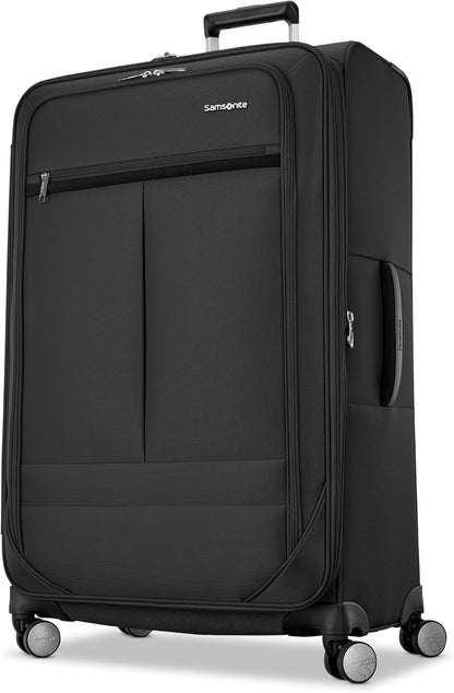 Carry-On Soft-Sided Expandable 21-Inch Element Suitcase: Airline Approved for Most Major Airlines, Durable, 360° Spinner Wheels, Adjustable Handle, 2 Front & Side Pocket- CAPTAINS BLUE