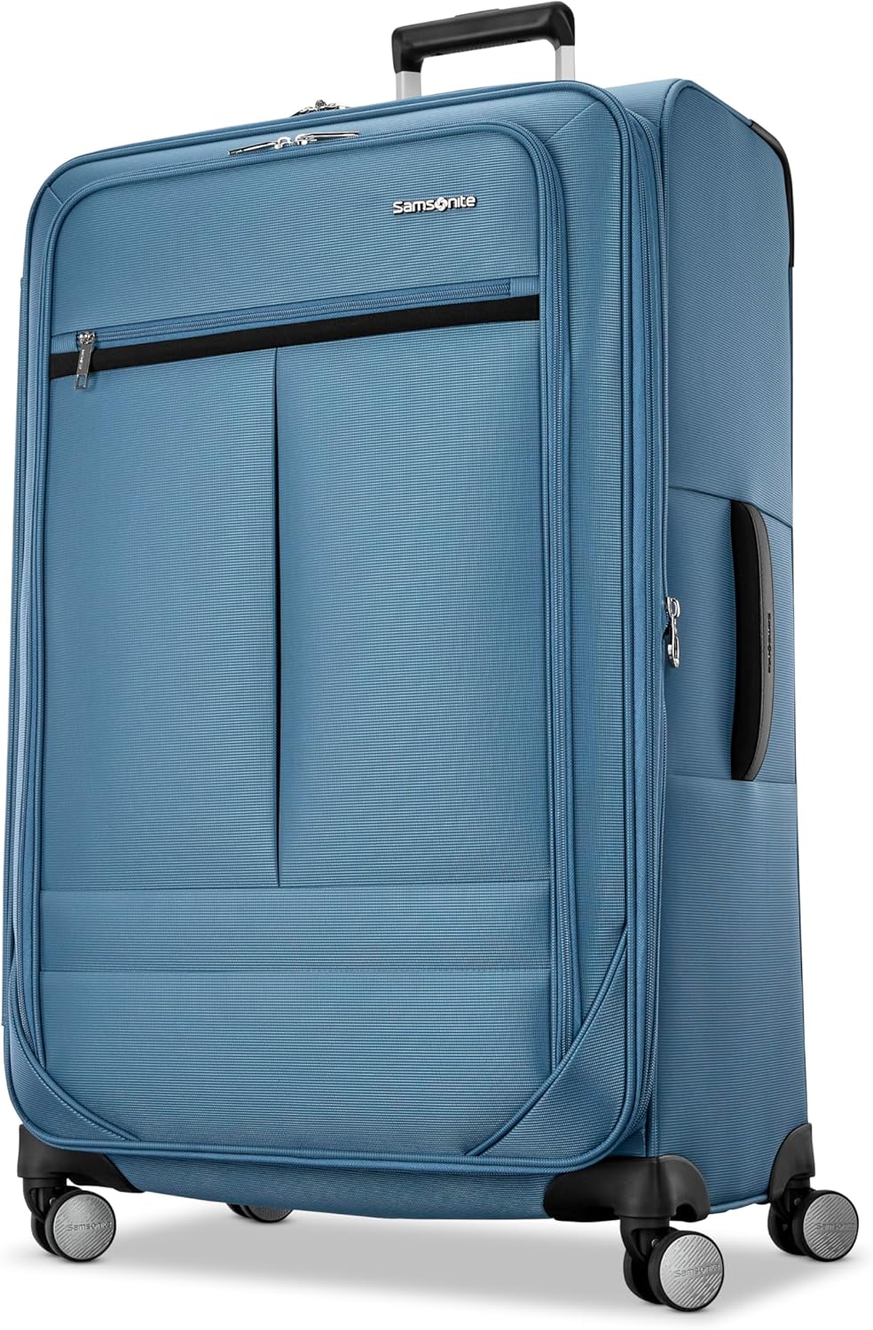 Carry-On Soft-Sided Expandable 21-Inch Element Suitcase: Airline Approved for Most Major Airlines, Durable, 360° Spinner Wheels, Adjustable Handle, 2 Front & Side Pocket- CAPTAINS BLUE