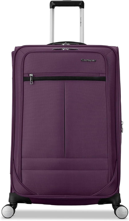 Carry-On Soft-Sided Expandable 21-Inch Element Suitcase: Airline Approved for Most Major Airlines, Durable, 360° Spinner Wheels, Adjustable Handle, 2 Front & Side Pocket- CAPTAINS BLUE