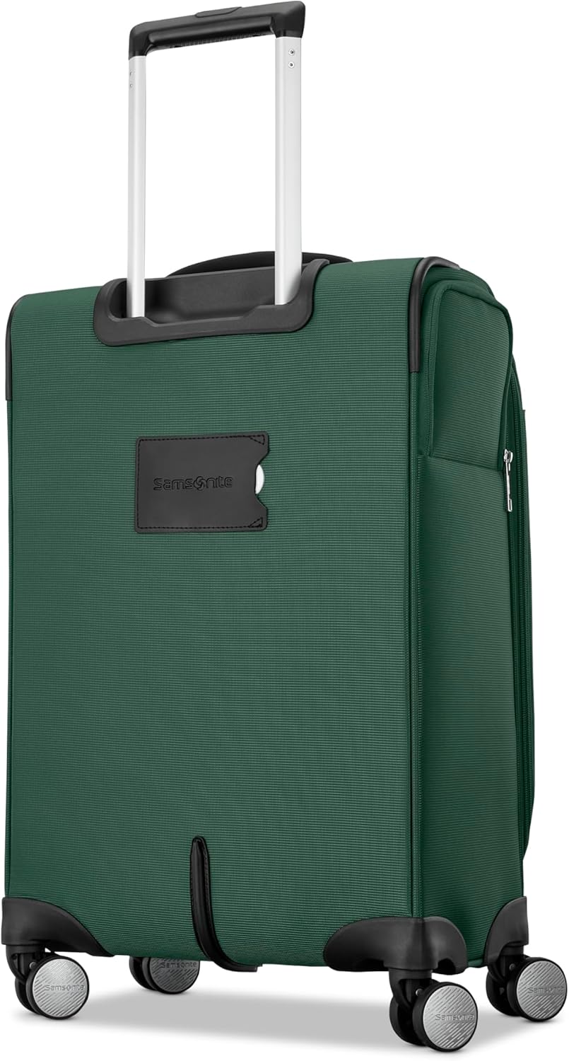 Carry-On Soft-Sided Expandable 21-Inch Element Suitcase: Airline Approved for Most Major Airlines, Durable, 360° Spinner Wheels, Adjustable Handle, 2 Front & Side Pocket- CAPTAINS BLUE