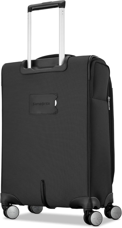 Carry-On Soft-Sided Expandable 21-Inch Element Suitcase: Airline Approved for Most Major Airlines, Durable, 360° Spinner Wheels, Adjustable Handle, 2 Front & Side Pocket- CAPTAINS BLUE