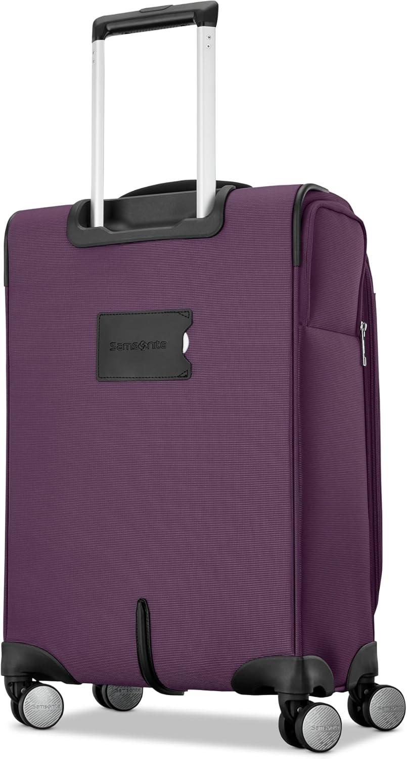 Carry-On Soft-Sided Expandable 21-Inch Element Suitcase: Airline Approved for Most Major Airlines, Durable, 360° Spinner Wheels, Adjustable Handle, 2 Front & Side Pocket- CAPTAINS BLUE