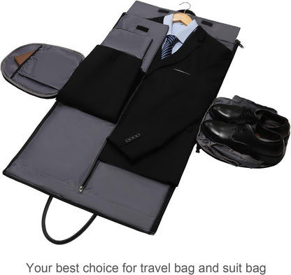 Convertible Garment Duffel Bag, 2-in-1 Hanging Suitcase for Travel | Eco-friendly garment bag converts hanging to duffel, Waterproof & wrinkle-resistant, Great for weekend or business travel.