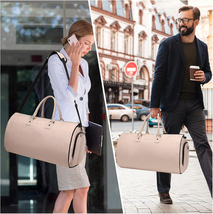 Convertible Garment Duffel Bag, 2-in-1 Hanging Suitcase for Travel | Eco-friendly garment bag converts hanging to duffel, Waterproof & wrinkle-resistant, Great for weekend or business travel.
