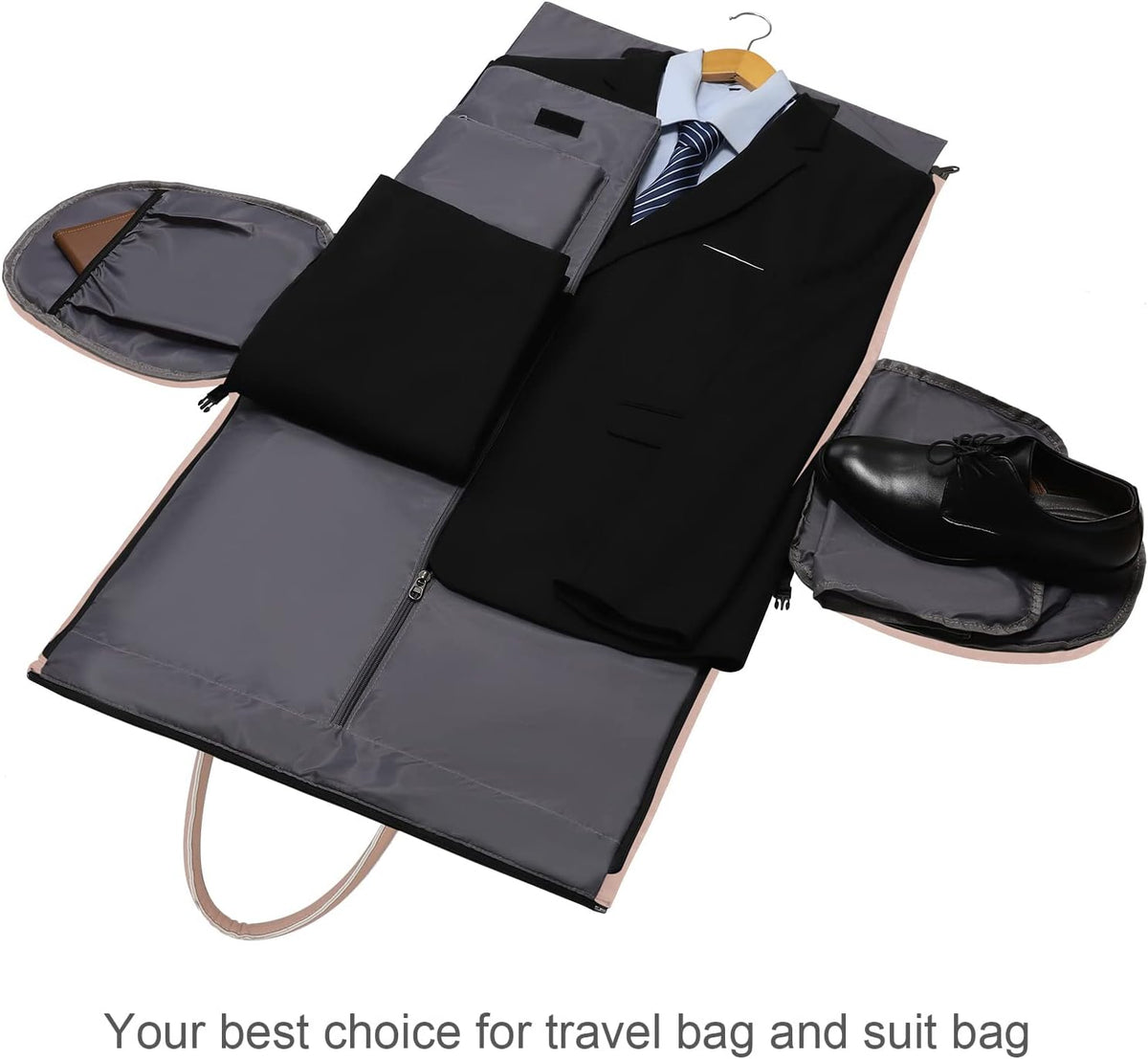 Convertible Garment Duffel Bag, 2-in-1 Hanging Suitcase for Travel | Eco-friendly garment bag converts hanging to duffel, Waterproof & wrinkle-resistant, Great for weekend or business travel.