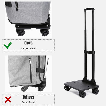 Rolling Garment Bag, Travel Garment Duffle Bag with Wheels, Carry on 3 in 1 Suit Luggage Bag with Detachable Trolley for Men Women Business Weekender