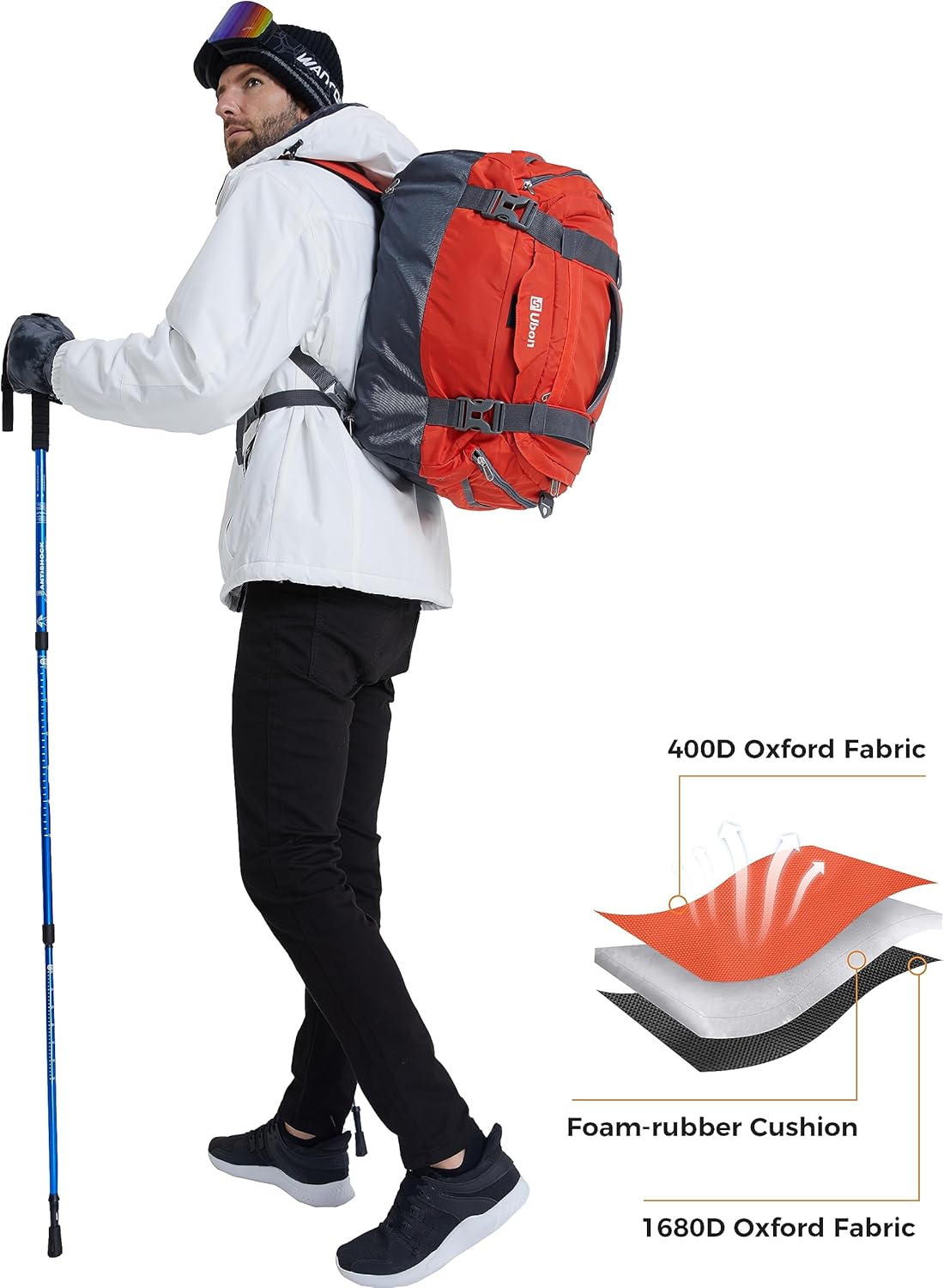 Convertible Duffel Backpack Weekender Gym Bag with Shoe Compartment | Available in 45L, 55L, 65L, 80L Multiple Capacities