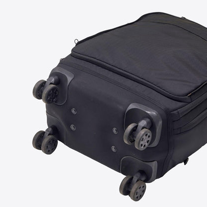 Trilogy Expandable Spinner (Black): Fits under-seat on most airplanes. Two convenient side pockets! Expandable, with solid base for strength and stability. 4-wheel design glides through airports!