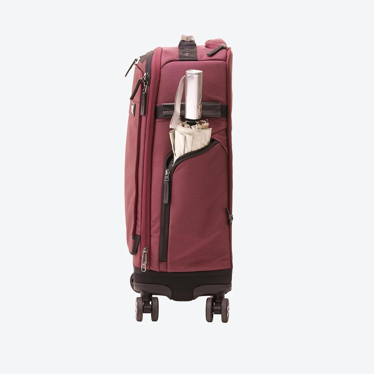 Trilogy Expandable Spinner (Black): Fits under-seat on most airplanes. Two convenient side pockets! Expandable, with solid base for strength and stability. 4-wheel design glides through airports!