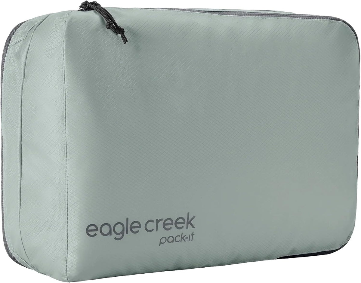 Pack-It Isolate Clean/Dirty Packing Cube - Dual Compartment Packing Cubes for Optimizing Luggage Space - Lightweight - Recycled Fabric - Washable - Medium - Blue Dawn