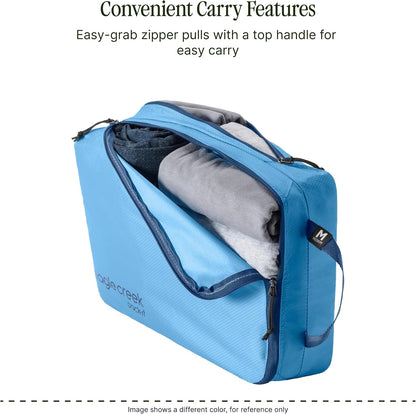 Pack-It Isolate Clean/Dirty Packing Cube - Dual Compartment Packing Cubes for Optimizing Luggage Space - Lightweight - Recycled Fabric - Washable - Medium - Blue Dawn