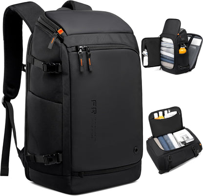 Carry On Travel Backpack for Men 35L, Fits 15.6" Laptop | TSA Approved Laptop Backpack for Men, USB Port & Anti-Theft Pocket, 180° Lay Flat Water-Resistant Business Weekender Daypack