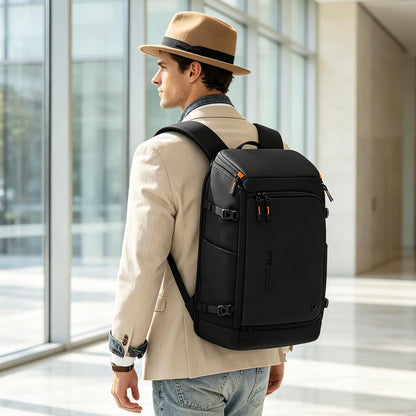 Carry On Travel Backpack for Men 35L, Fits 15.6" Laptop | TSA Approved Laptop Backpack for Men, USB Port & Anti-Theft Pocket, 180° Lay Flat Water-Resistant Business Weekender Daypack