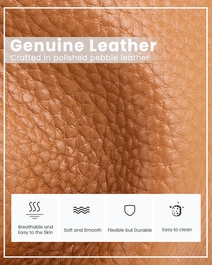 Genuine Leather Crossbody Bags for Women, Cell Phone Cross body Purse Bag with RFID Blocking Card Slots