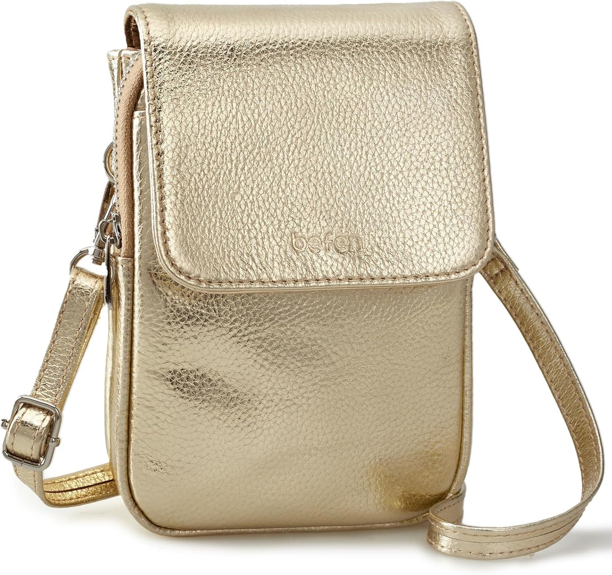 Genuine Leather Crossbody Bags for Women, Cell Phone Cross body Purse Bag with RFID Blocking Card Slots