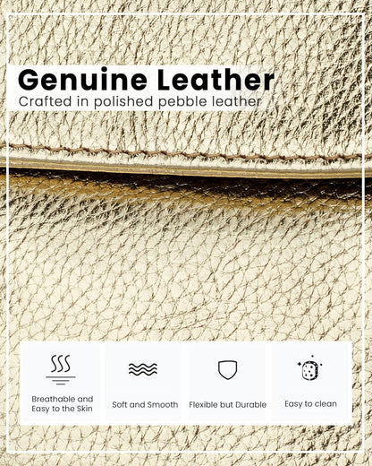 Genuine Leather Crossbody Bags for Women, Cell Phone Cross body Purse Bag with RFID Blocking Card Slots