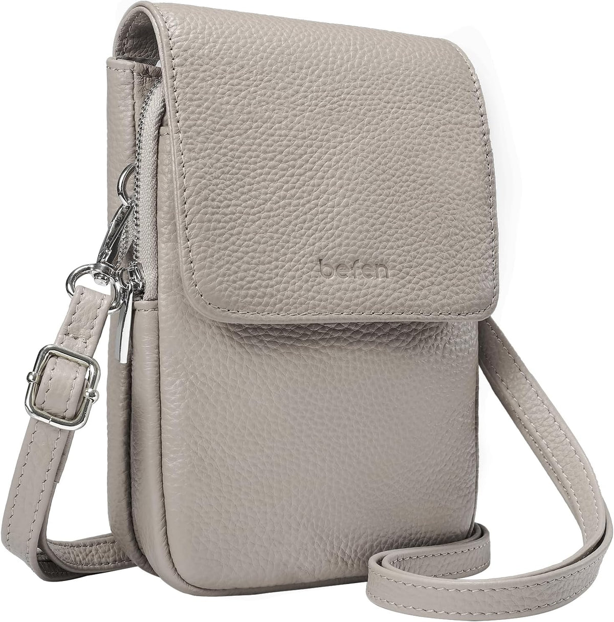 Genuine Leather Crossbody Bags for Women, Cell Phone Cross body Purse Bag with RFID Blocking Card Slots