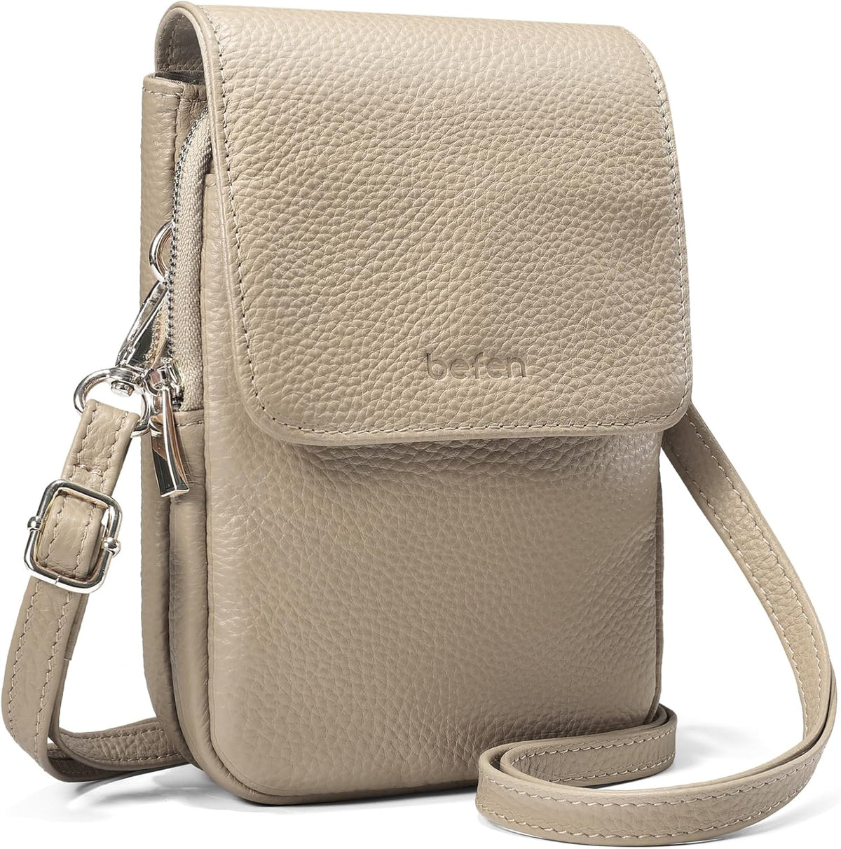 Genuine Leather Crossbody Bags for Women, Cell Phone Cross body Purse Bag with RFID Blocking Card Slots