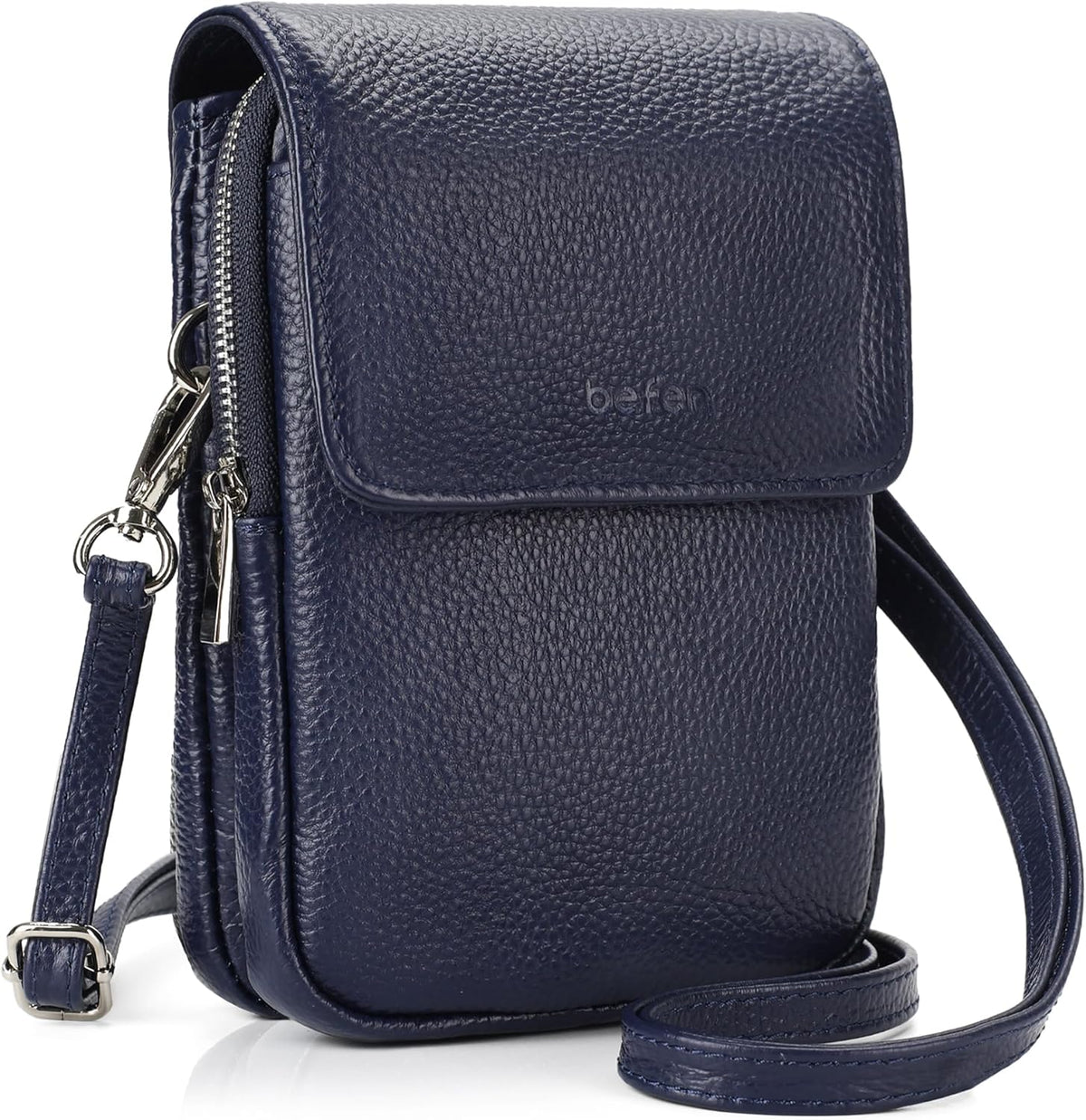 Genuine Leather Crossbody Bags for Women, Cell Phone Cross body Purse Bag with RFID Blocking Card Slots