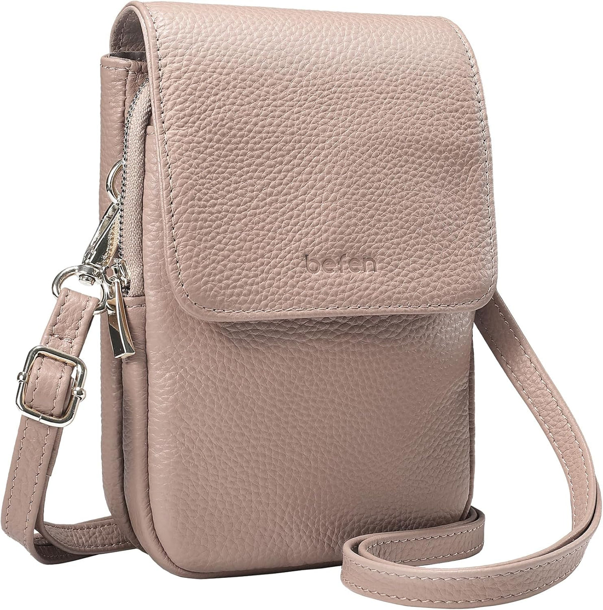Genuine Leather Crossbody Bags for Women, Cell Phone Cross body Purse Bag with RFID Blocking Card Slots