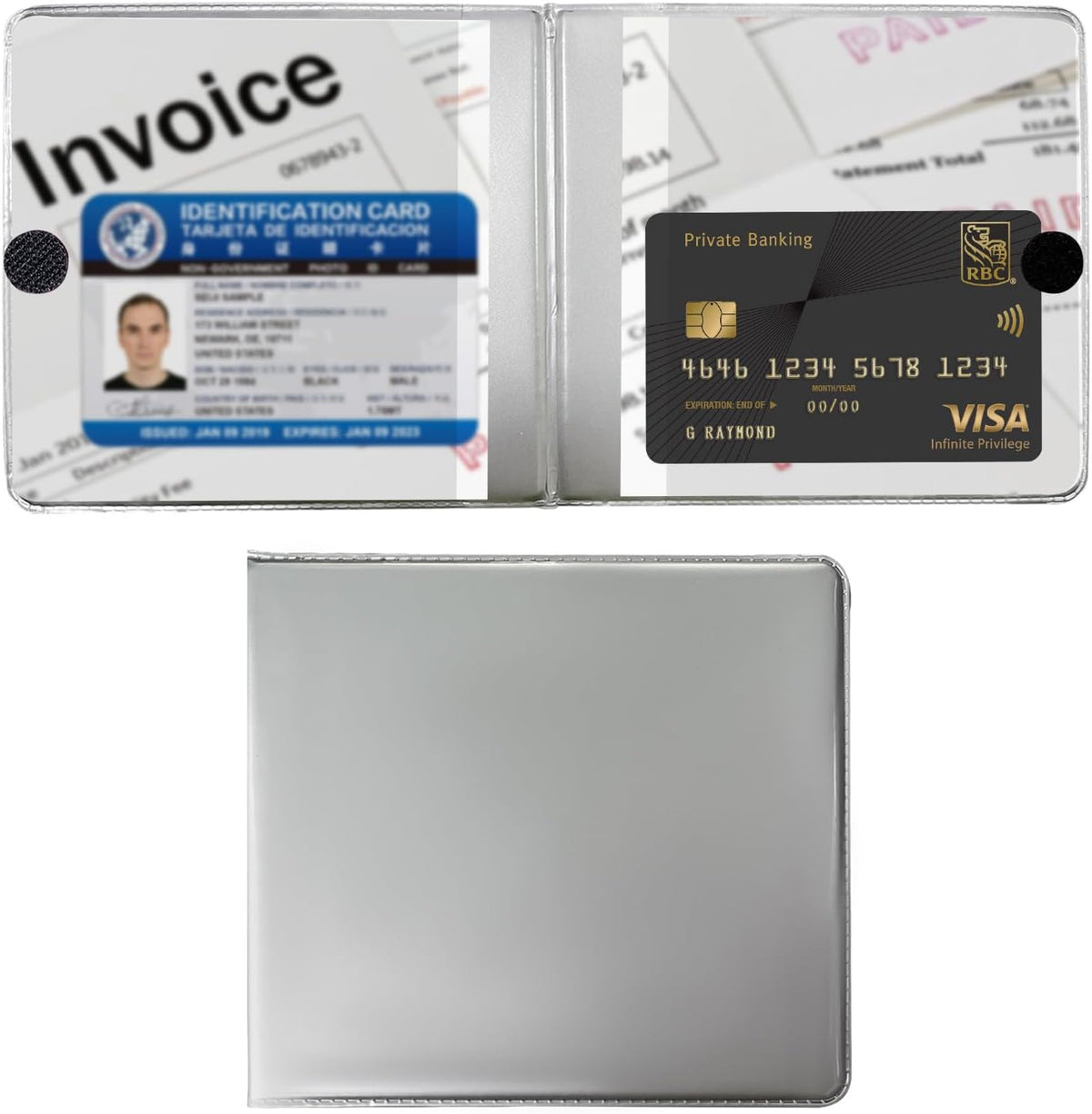 Car Registration and Insurance Holder, 5.2"× 4.7" Premium Auto Glove Box Organizer with Closure, Essential Vehicle Document Holder for Card, Driver License (Red)