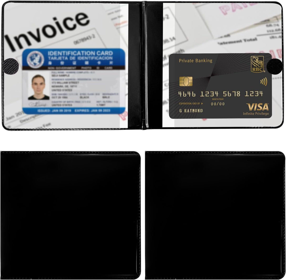 Car Registration and Insurance Holder, 5.2"× 4.7" Premium Auto Glove Box Organizer with Closure, Essential Vehicle Document Holder for Card, Driver License (Red)