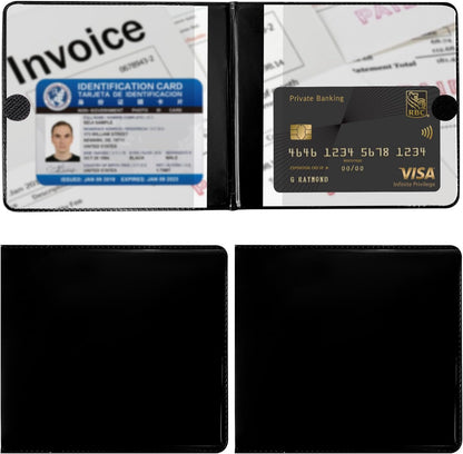 Car Registration and Insurance Holder, 5.2"× 4.7" Premium Auto Glove Box Organizer with Closure, Essential Vehicle Document Holder for Card, Driver License (Red)