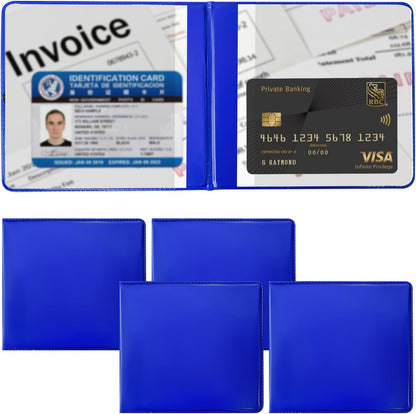 Car Registration and Insurance Holder, 5.2"× 4.7" Premium Auto Glove Box Organizer with Closure, Essential Vehicle Document Holder for Card, Driver License (Red)