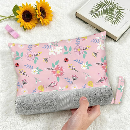 2Pcs 2 Sizes Floral Wet Bag Beach Wet Dry Bags Flower Pattern Polyester Waterproof Sandproof Reusable Storage Zipper Pouches for Friends Swimsuit Travel Dirty Diaper Clothes Birthday Gifts