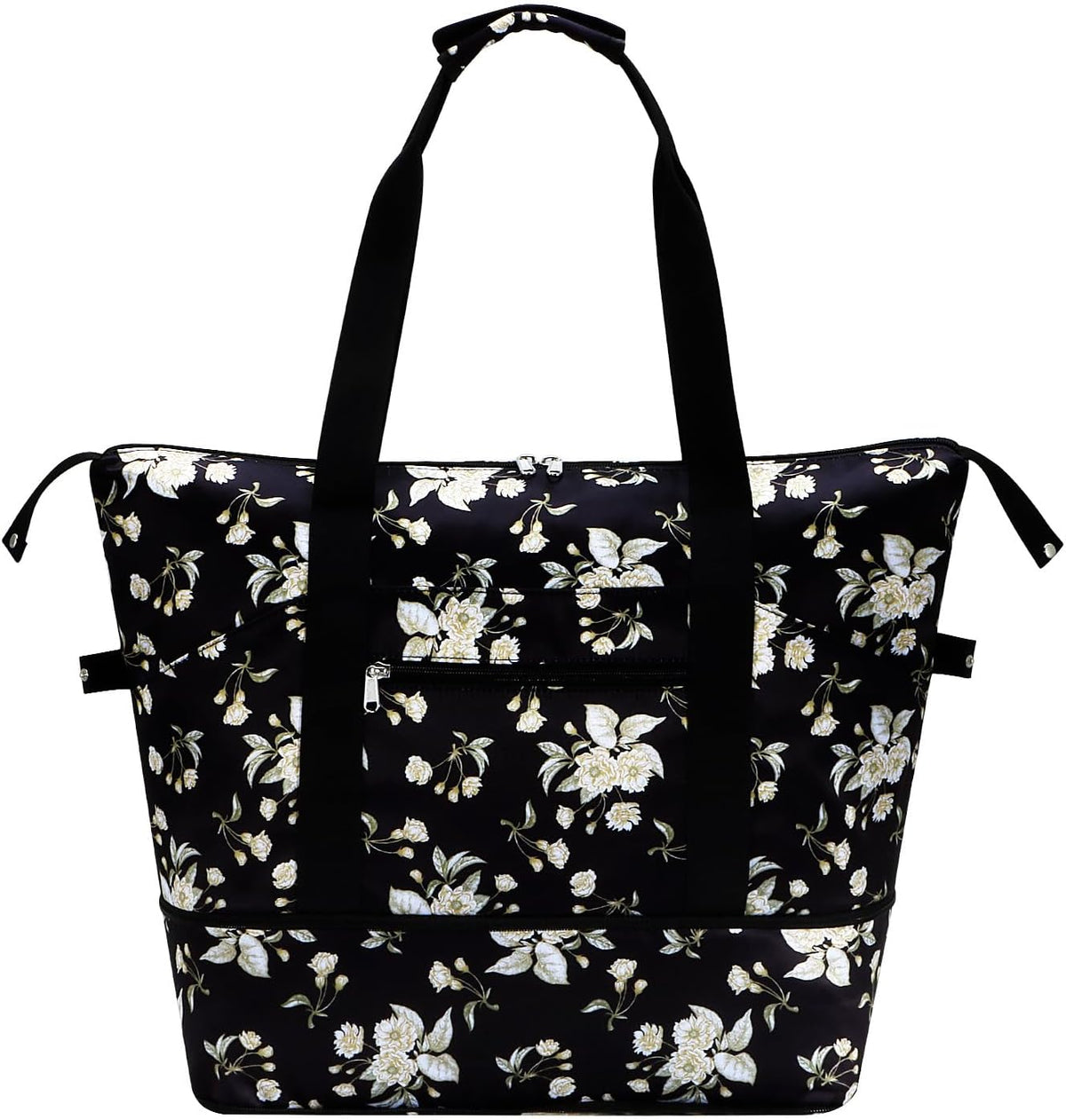 Expandable Duffel Bag for Women with Trolley Sleeve/Wet Pocket Weekender Travel Tote Large Carry On Overnight Luggage