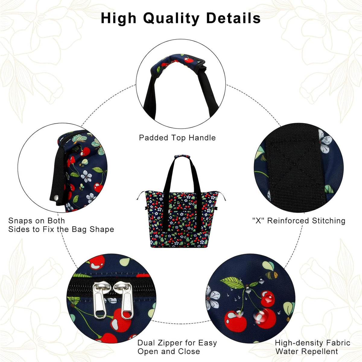 Expandable Duffel Bag for Women with Trolley Sleeve/Wet Pocket Weekender Travel Tote Large Carry On Overnight Luggage