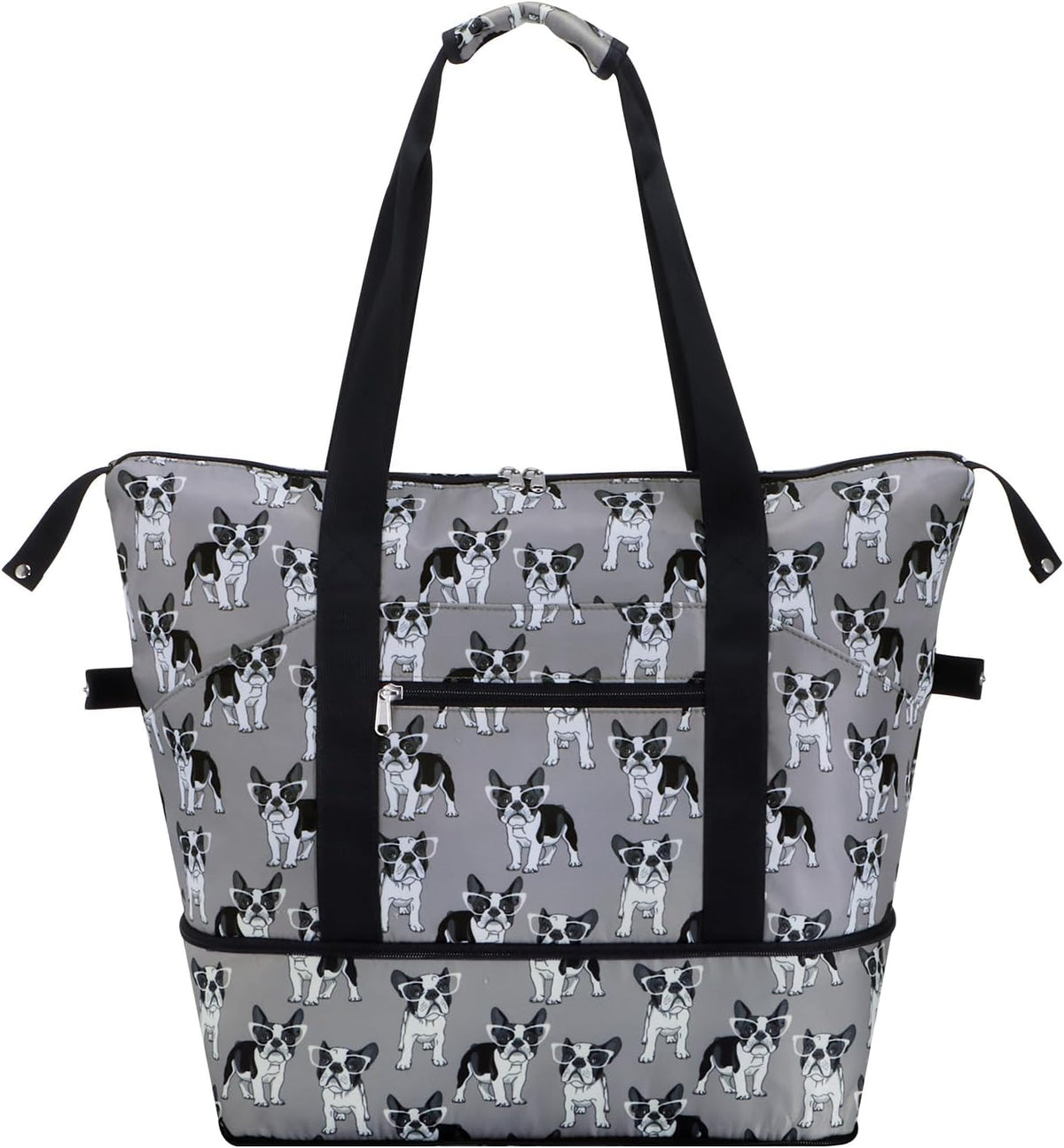 Expandable Duffel Bag for Women with Trolley Sleeve/Wet Pocket Weekender Travel Tote Large Carry On Overnight Luggage
