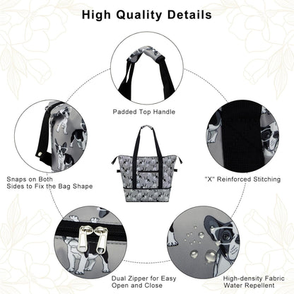 Expandable Duffel Bag for Women with Trolley Sleeve/Wet Pocket Weekender Travel Tote Large Carry On Overnight Luggage