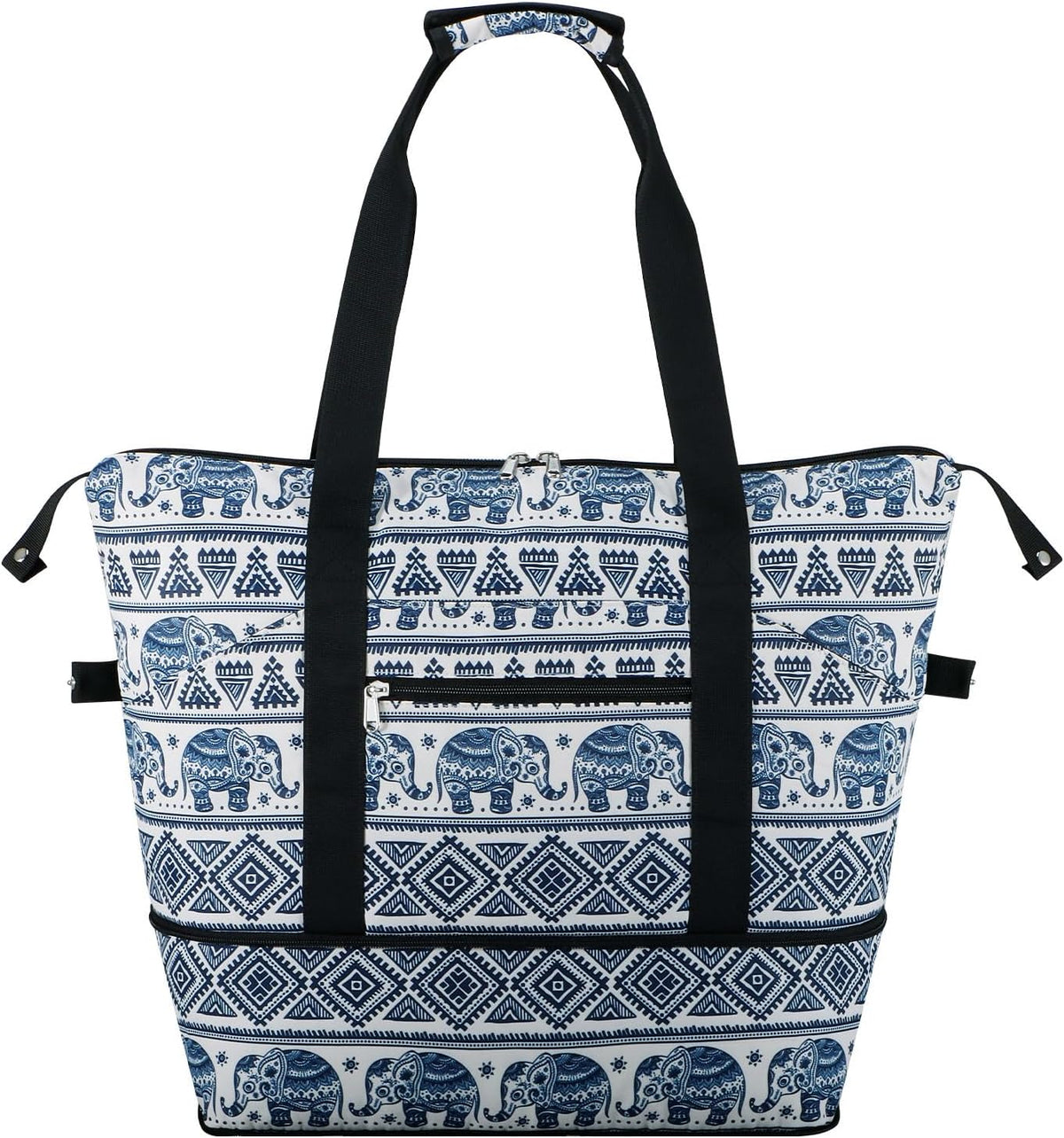Expandable Duffel Bag for Women with Trolley Sleeve/Wet Pocket Weekender Travel Tote Large Carry On Overnight Luggage