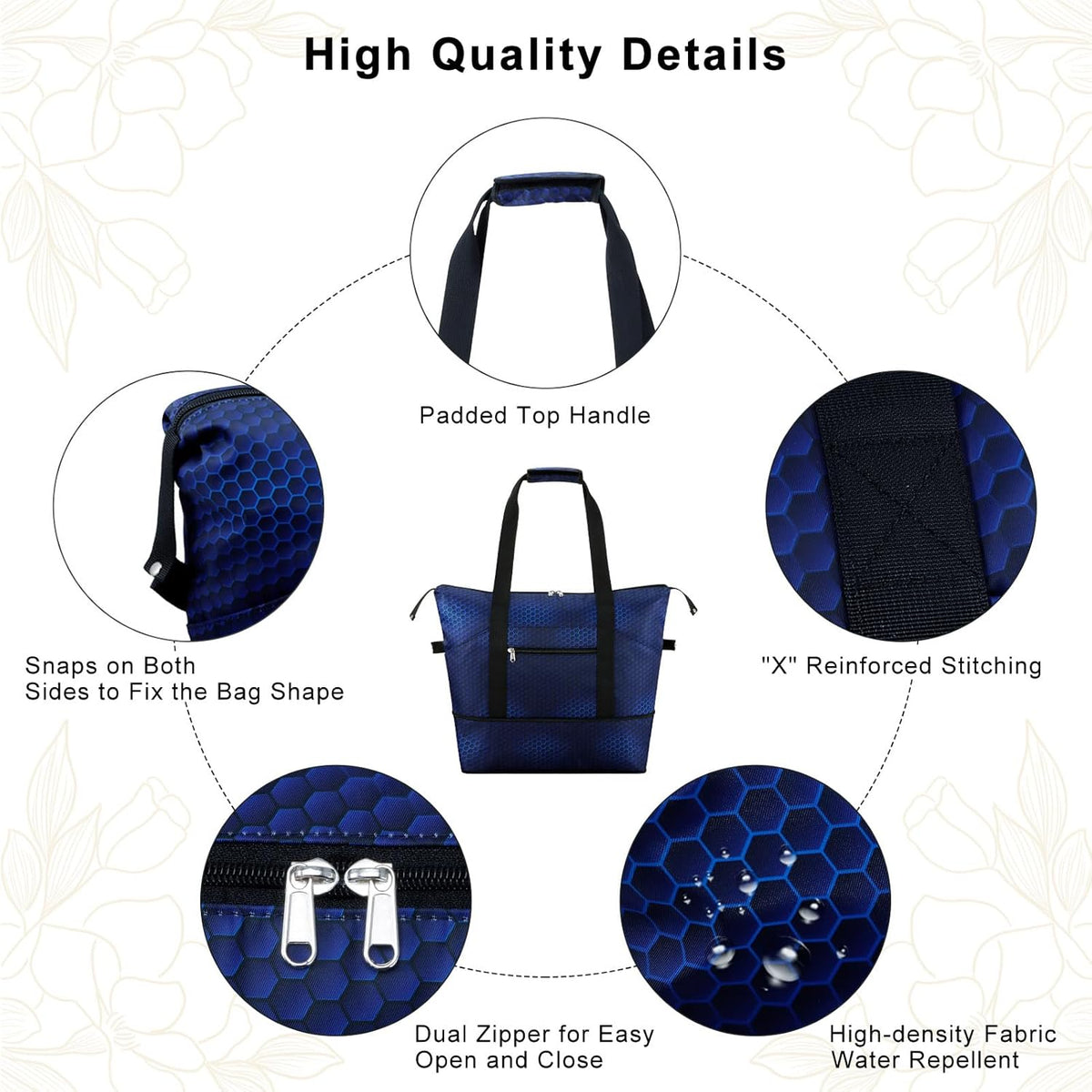 Expandable Duffel Bag for Women with Trolley Sleeve/Wet Pocket Weekender Travel Tote Large Carry On Overnight Luggage
