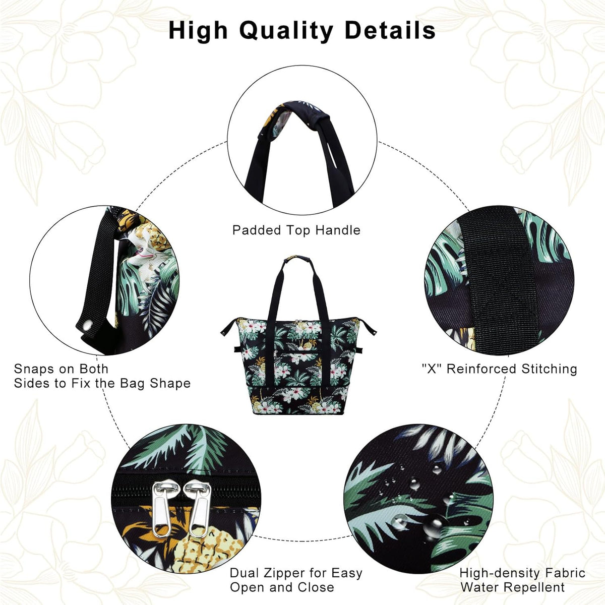 Expandable Duffel Bag for Women with Trolley Sleeve/Wet Pocket Weekender Travel Tote Large Carry On Overnight Luggage
