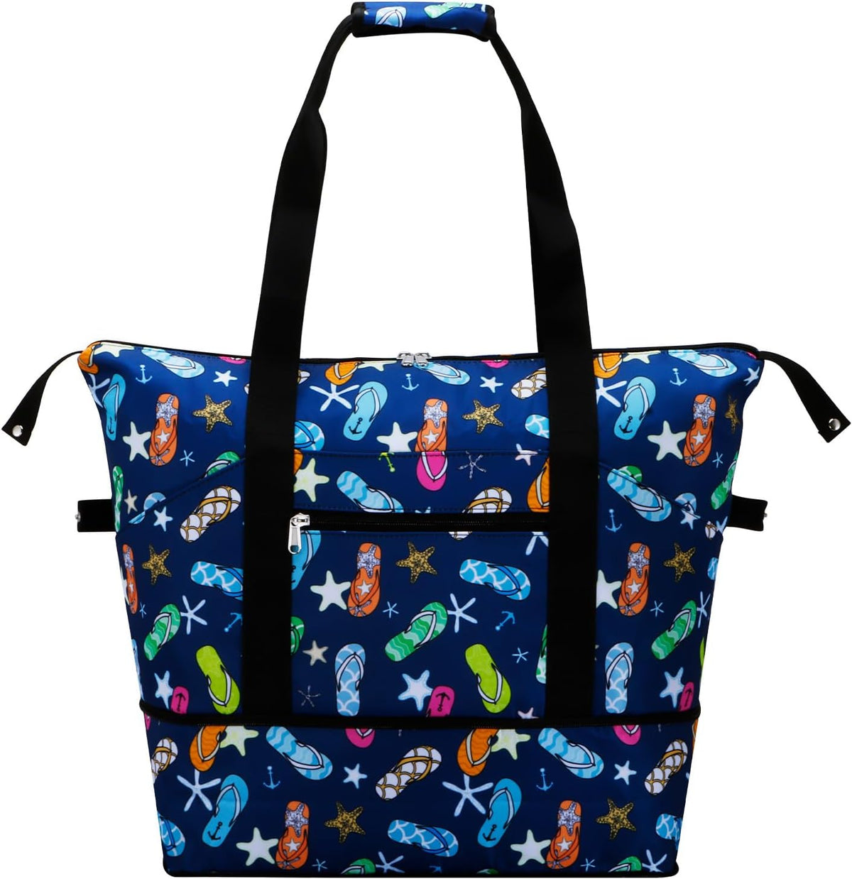 Expandable Duffel Bag for Women with Trolley Sleeve/Wet Pocket Weekender Travel Tote Large Carry On Overnight Luggage