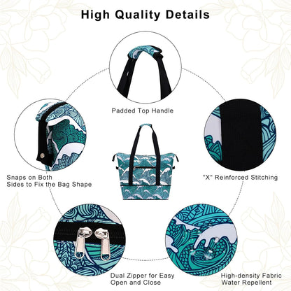 Expandable Duffel Bag for Women with Trolley Sleeve/Wet Pocket Weekender Travel Tote Large Carry On Overnight Luggage