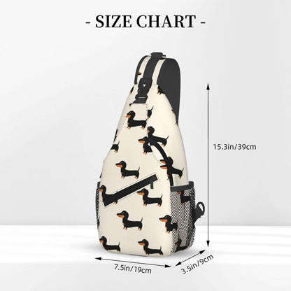 Ultra Lightweight Sling Shoulder Backpack Shoulder Chest Crossbody Bag Multipurpose Anti-Theft Daypack for Hiking Cycling Camping Travel, Boobs Breasts Print White Bookbag