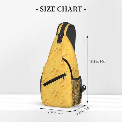 Ultra Lightweight Sling Shoulder Backpack Shoulder Chest Crossbody Bag Multipurpose Anti-Theft Daypack for Hiking Cycling Camping Travel, Boobs Breasts Print White Bookbag