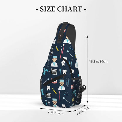 Ultra Lightweight Sling Shoulder Backpack Shoulder Chest Crossbody Bag Multipurpose Anti-Theft Daypack for Hiking Cycling Camping Travel, Boobs Breasts Print White Bookbag