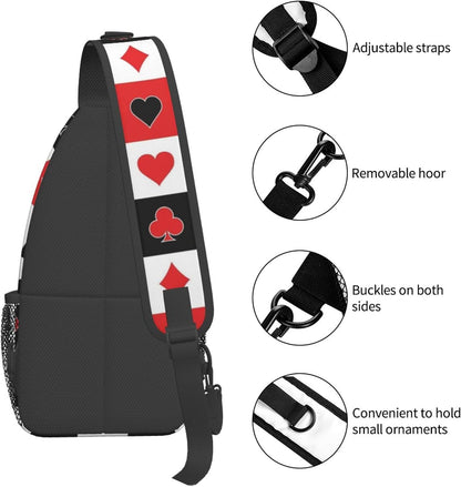 Ultra Lightweight Sling Shoulder Backpack Shoulder Chest Crossbody Bag Multipurpose Anti-Theft Daypack for Hiking Cycling Camping Travel, Boobs Breasts Print White Bookbag