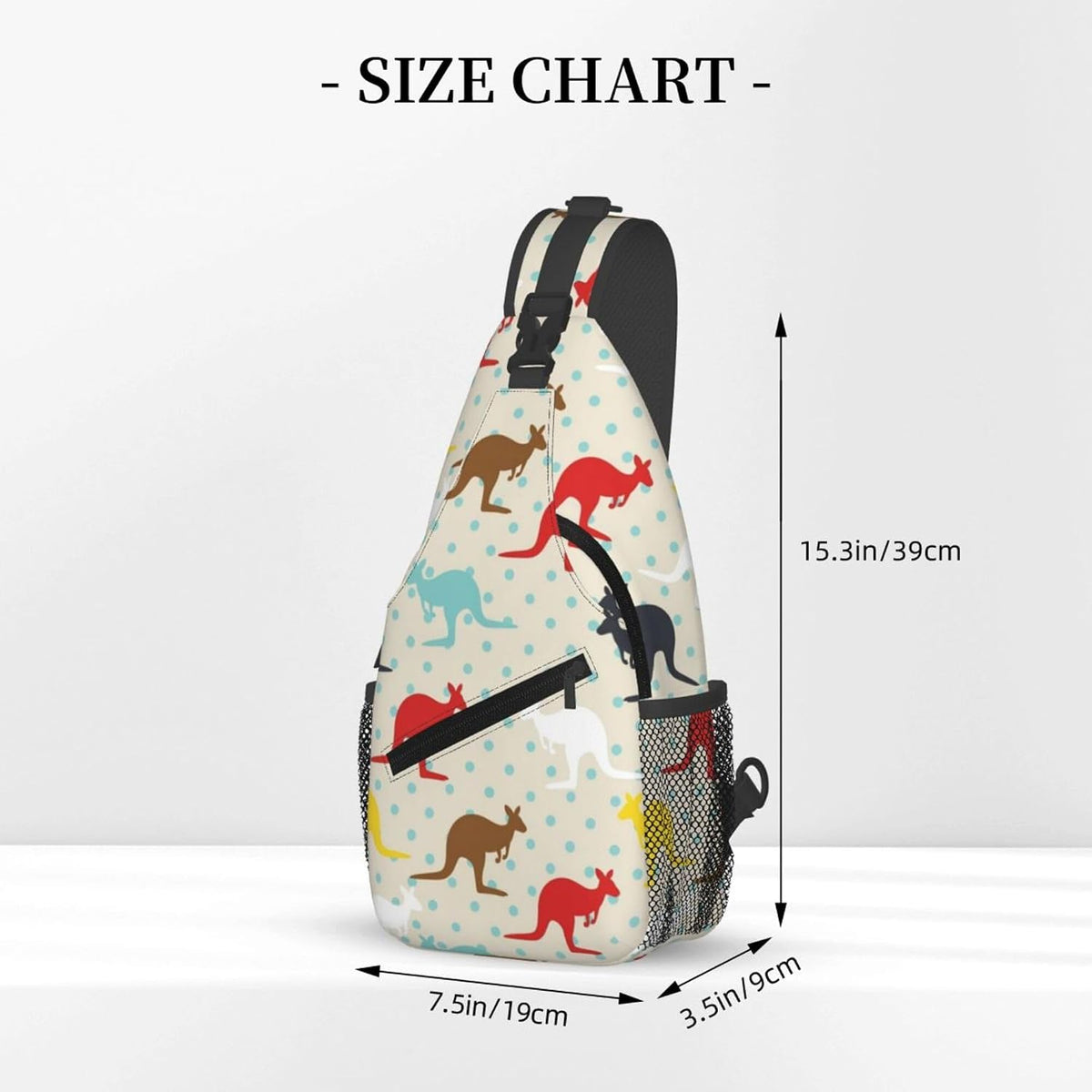 Ultra Lightweight Sling Shoulder Backpack Shoulder Chest Crossbody Bag Multipurpose Anti-Theft Daypack for Hiking Cycling Camping Travel, Boobs Breasts Print White Bookbag