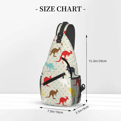 Ultra Lightweight Sling Shoulder Backpack Shoulder Chest Crossbody Bag Multipurpose Anti-Theft Daypack for Hiking Cycling Camping Travel, Boobs Breasts Print White Bookbag