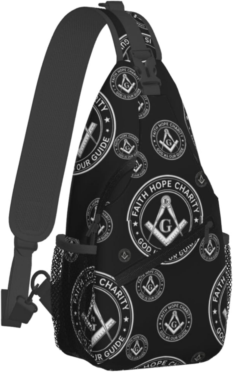 Ultra Lightweight Sling Shoulder Backpack Shoulder Chest Crossbody Bag Multipurpose Anti-Theft Daypack for Hiking Cycling Camping Travel, Boobs Breasts Print White Bookbag